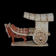 Chariot tir par un buffle